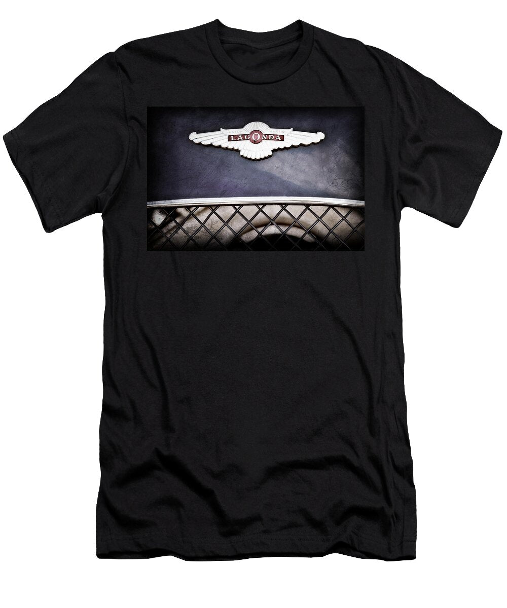 5 1959 Aston Martin Jaguar C Type Roadster Hood Emblem Jill Reger T-Shirt
