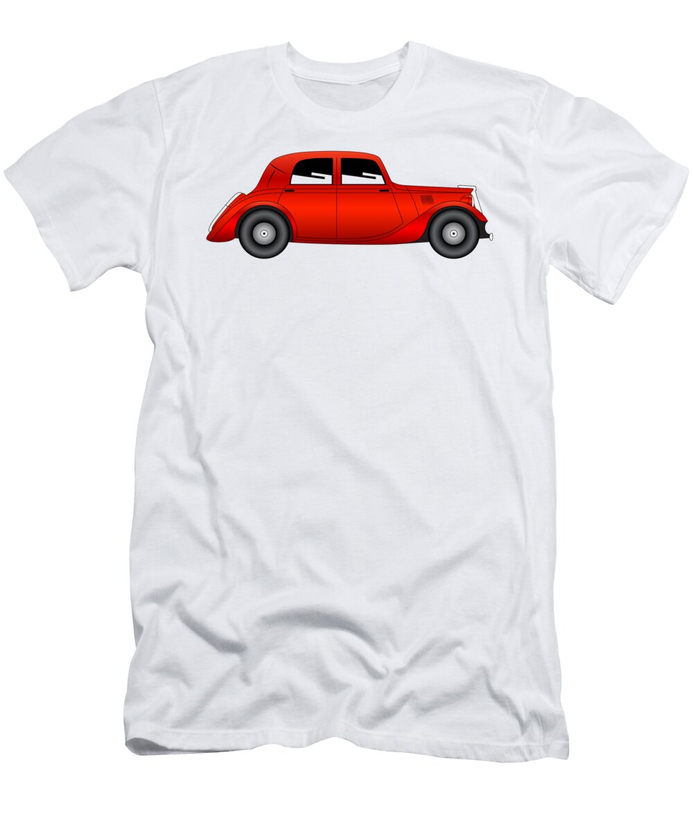 5 Coupe Vintage Model of Car Michal Boubin T-Shirt