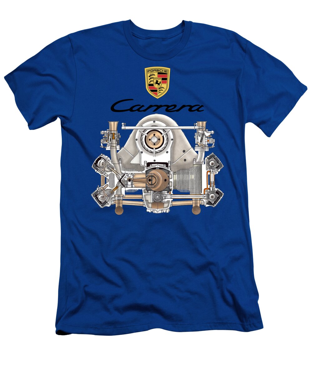 5 Exclusive Art Germany Engine Ernst Furmann 20l Type 587 2 Porsche 356b Carrera 2 Gt Coupe Vladyslav Shapovalenko T-Shirt