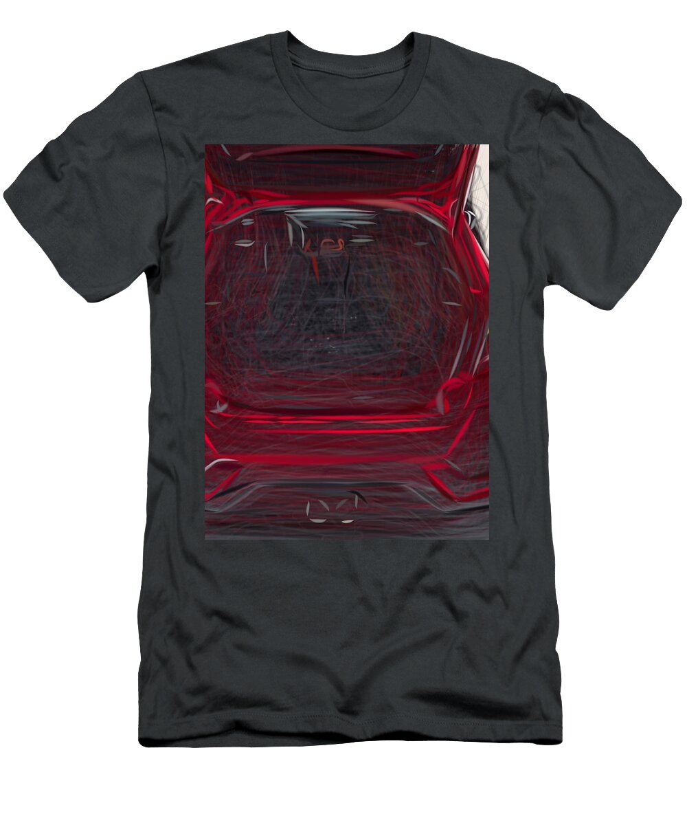 5 Honda Civic Hatchback Drawing Carstoon Concept T-Shirt