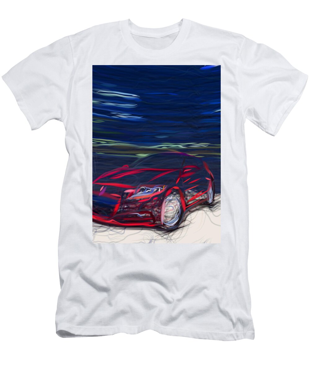 5 Honda Cr Z Hatchback Drawing Carstoon Concept T-Shirt
