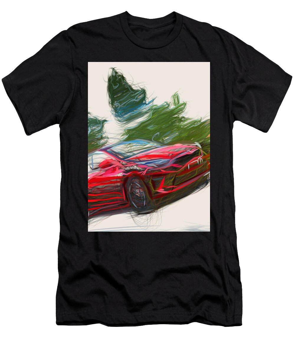 5 Kia Ceed Hatchback 0 Drawing Carstoon Concept T-Shirt