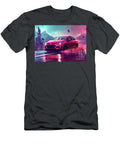 5 Red Sports Car Driving Through City At Night Lowell Harann T-Shirt