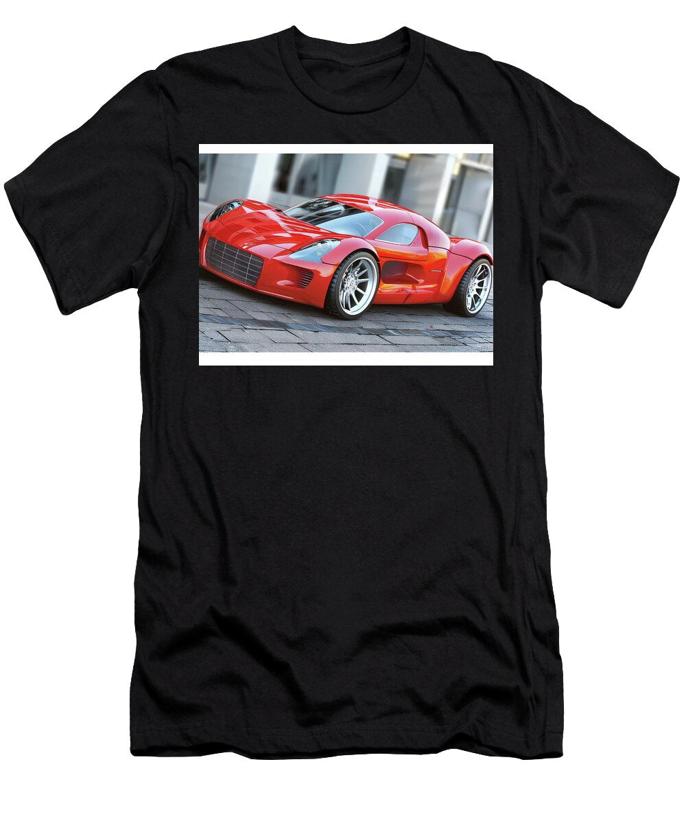 5 Sleek Red Sports Car Evie Carrier T-Shirt