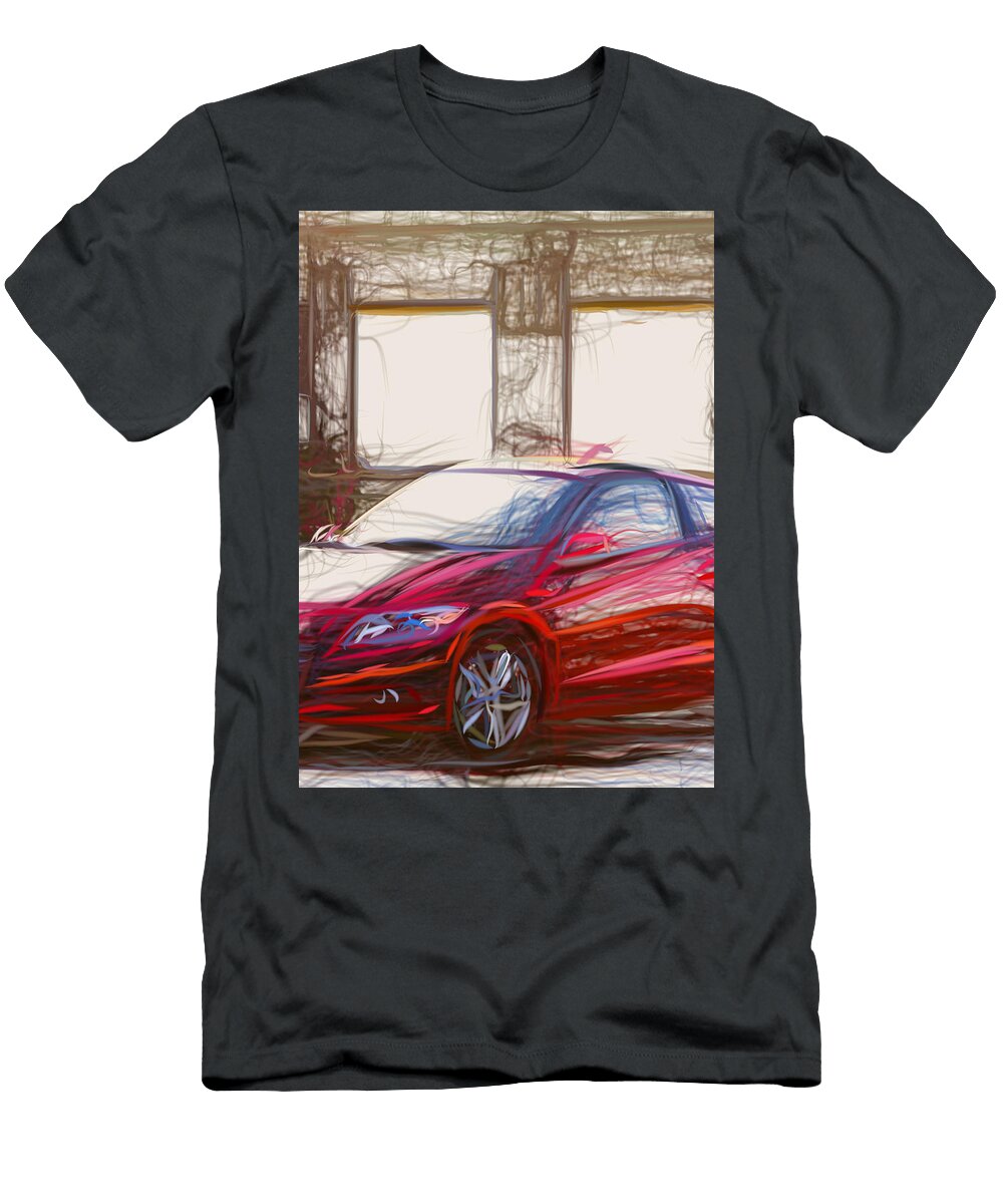 50 Honda Cr Z Hatchback Drawing Carstoon Concept T-Shirt