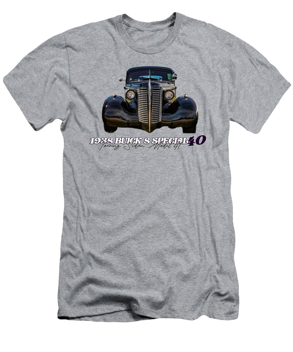 6 1938 Buick 8 Special Series 40 Touring Sedan Model 41 Gestalt Imagery T-Shirt