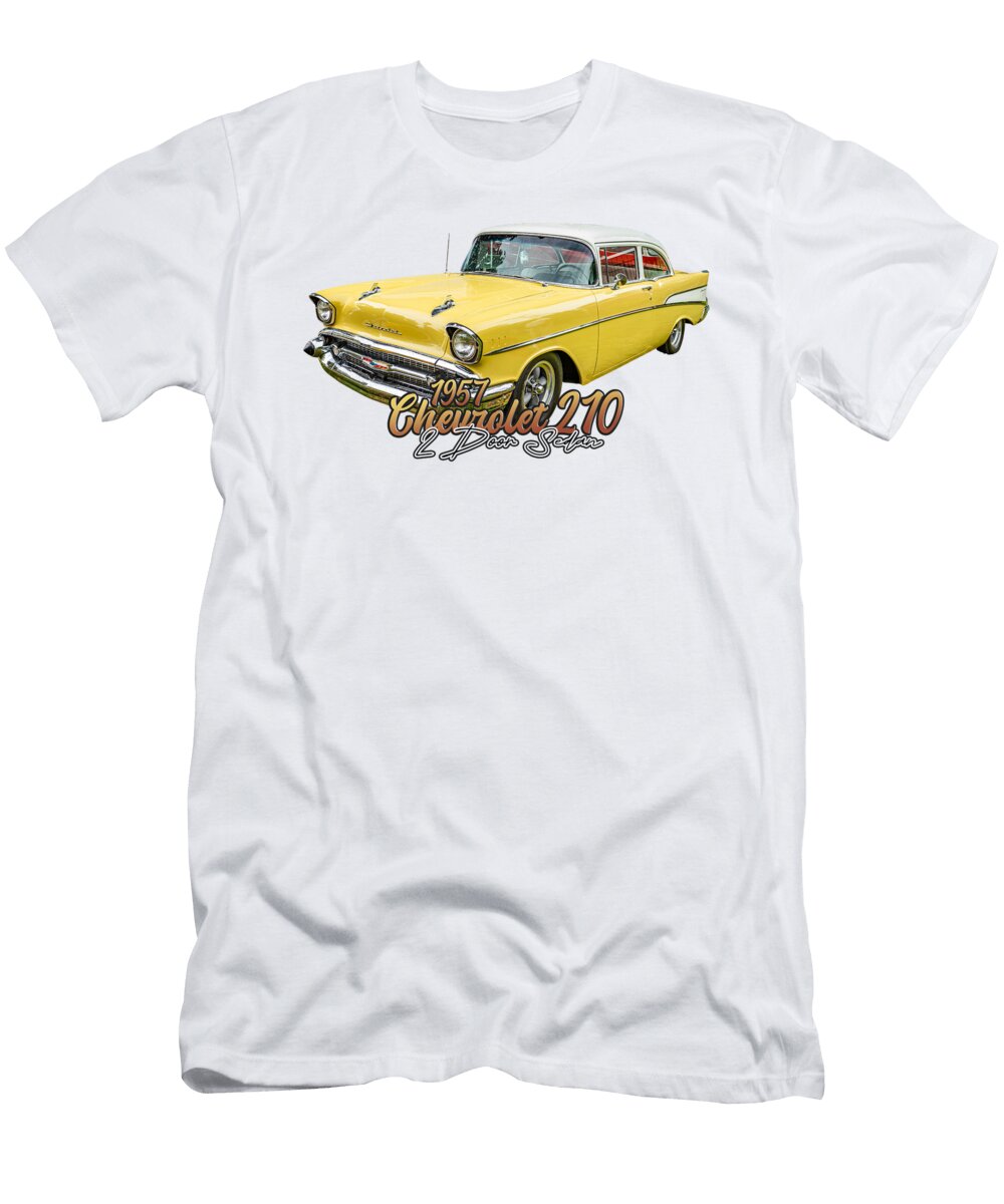 6 1957 Chevrolet 210 2 Door Sedan Gestalt Imagery T-Shirt