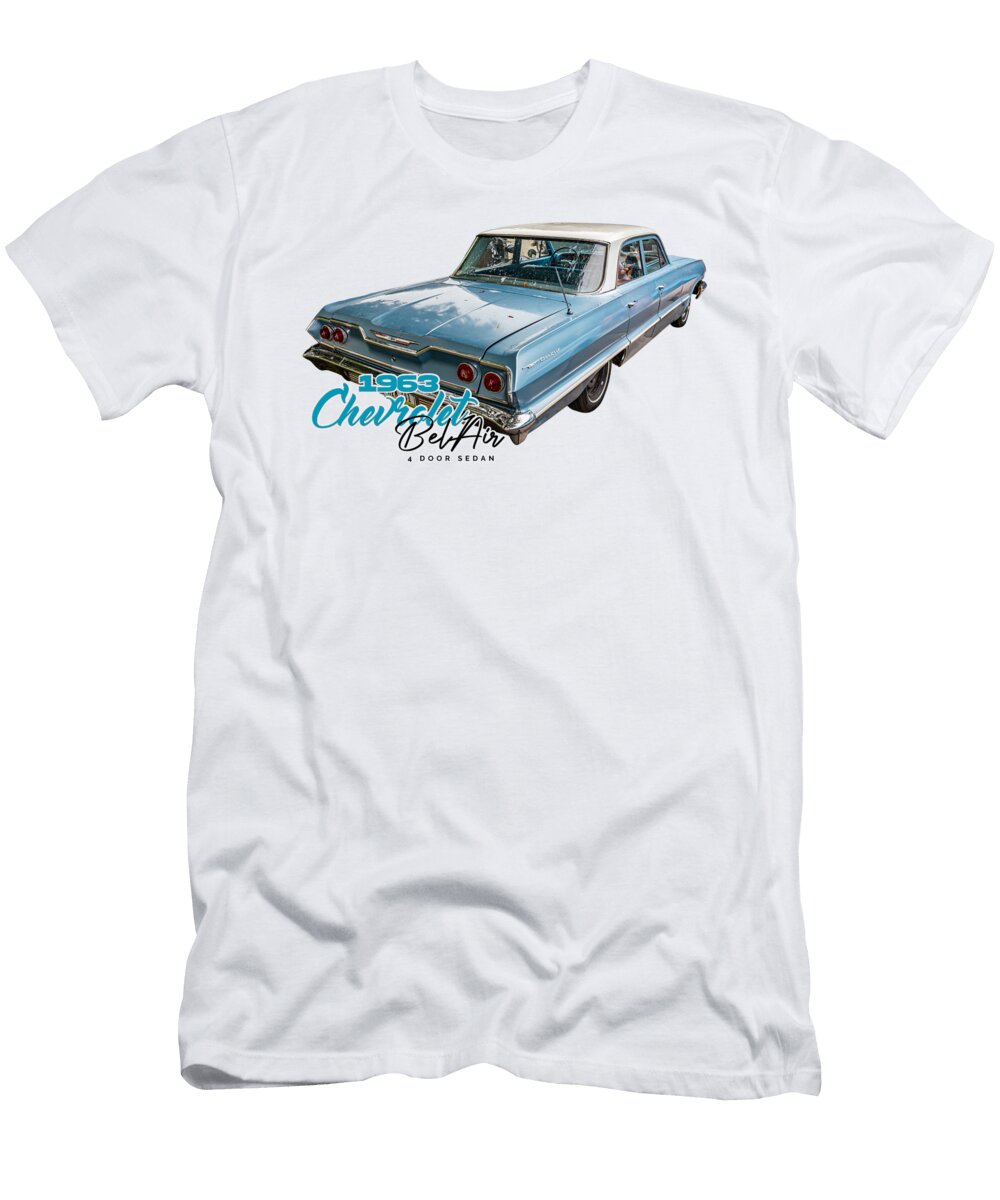 6 1963 Chevrolet Belair 4 Door Sedan Gestalt Imagery T-Shirt