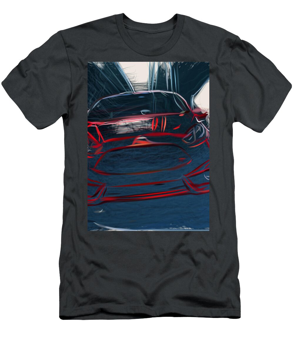 6 Ford Fiesta St Hatchback Drawing Carstoon Concept T-Shirt