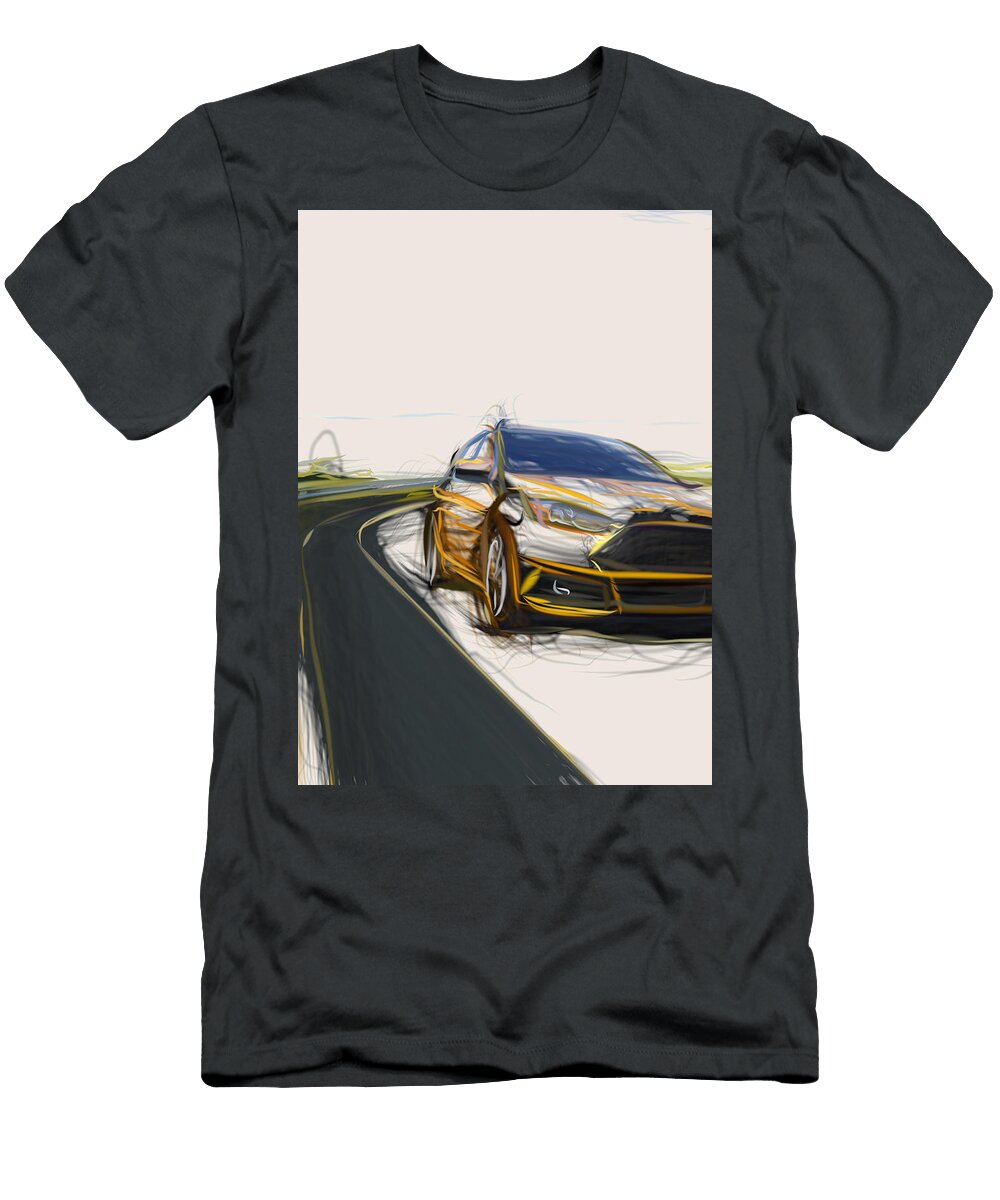 6 Ford Focus St Hatchback Drawing Carstoon Concept T-Shirt