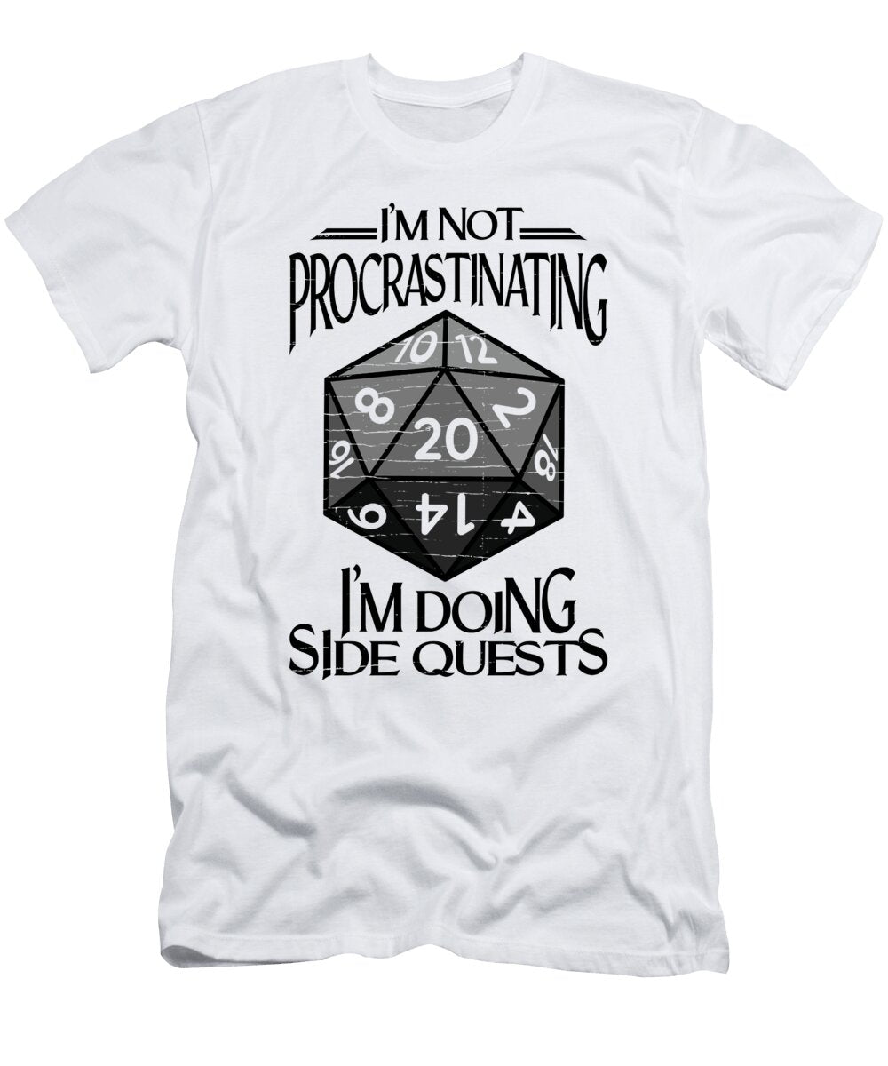 6 Im Not Procrasting Rpg Cube Role Playing Game Basquiaty Store T-Shirt