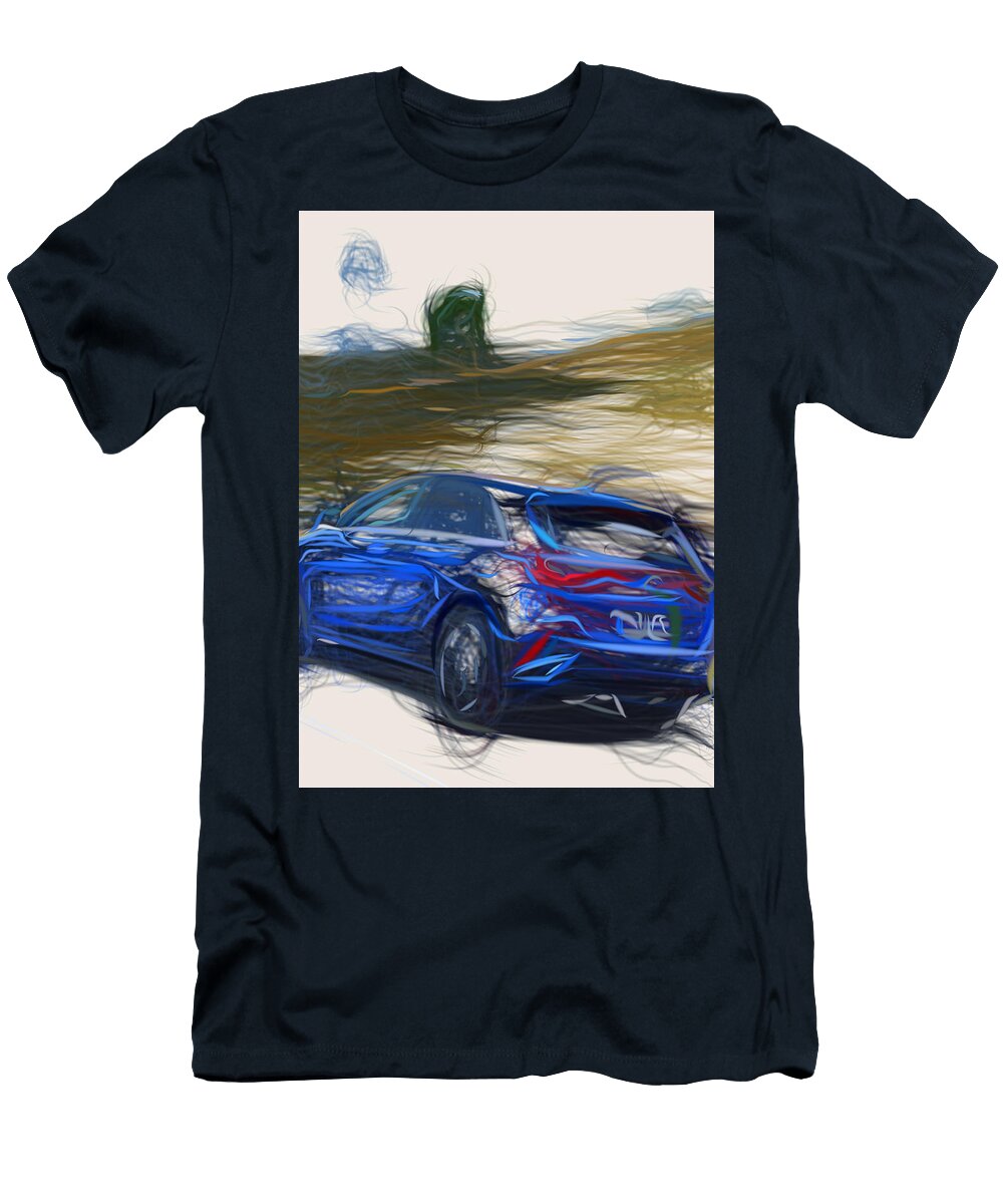 6 Kia Ceed Hatchback Drawing Carstoon Concept T-Shirt