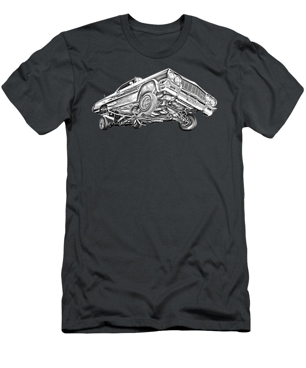 64 Lowrider Impala 3 Wheelin Dawid Nicole T-Shirt