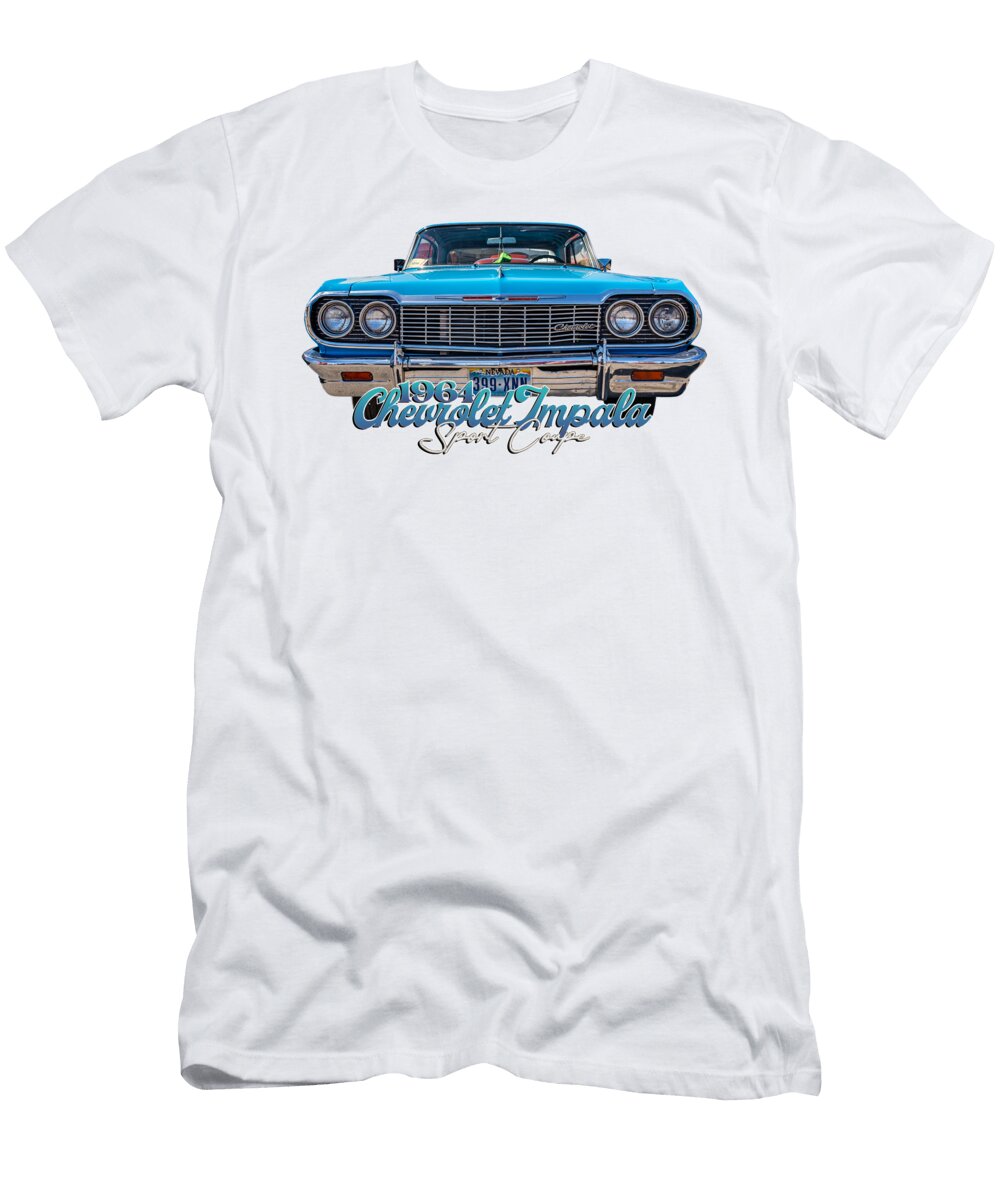 7 1964 Chevrolet Impala Hardtop Coupe Gestalt Imagery T-Shirt