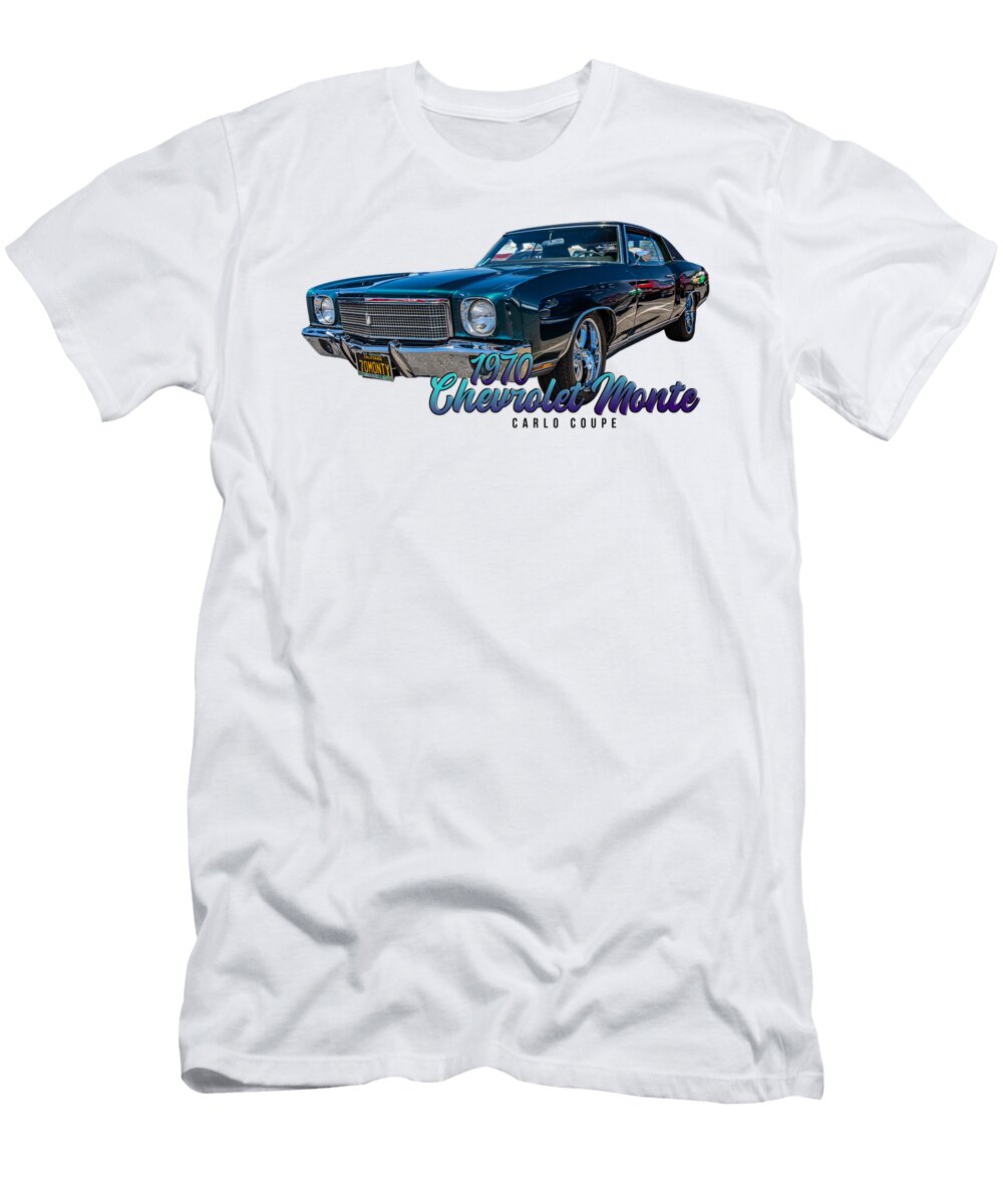 7 1970 Chevrolet Monte Carlo Coupe Gestalt Imagery T-Shirt