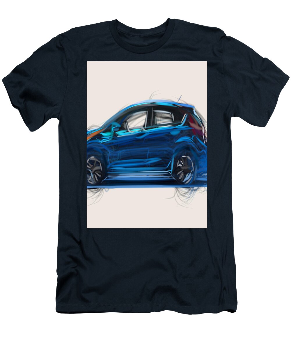7 Ford Fiesta Hatchback Drawing Carstoon Concept T-Shirt