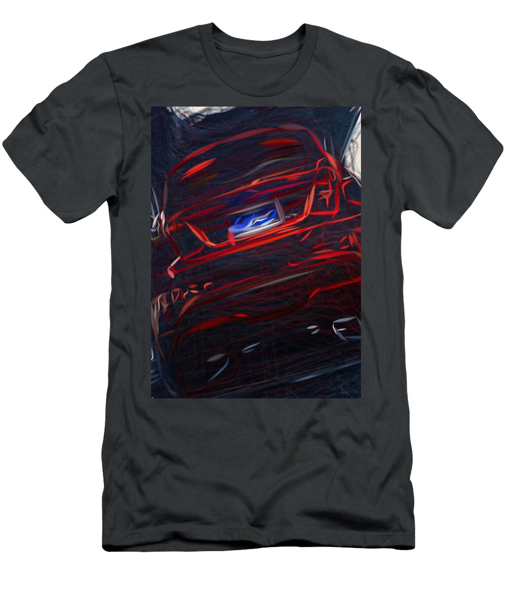 7 Ford Fiesta St Hatchback Drawing Carstoon Concept T-Shirt