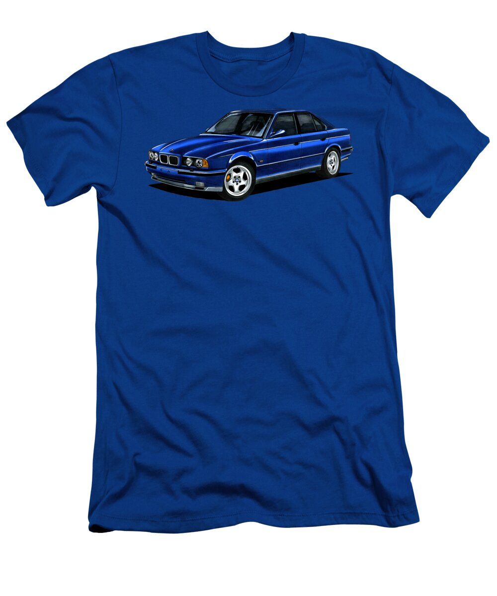 7 Legendary Germany 4 Door Sedan BMW M5 E34 with S38b36 36l R6 Engine Vladyslav Shapovalenko T-Shirt