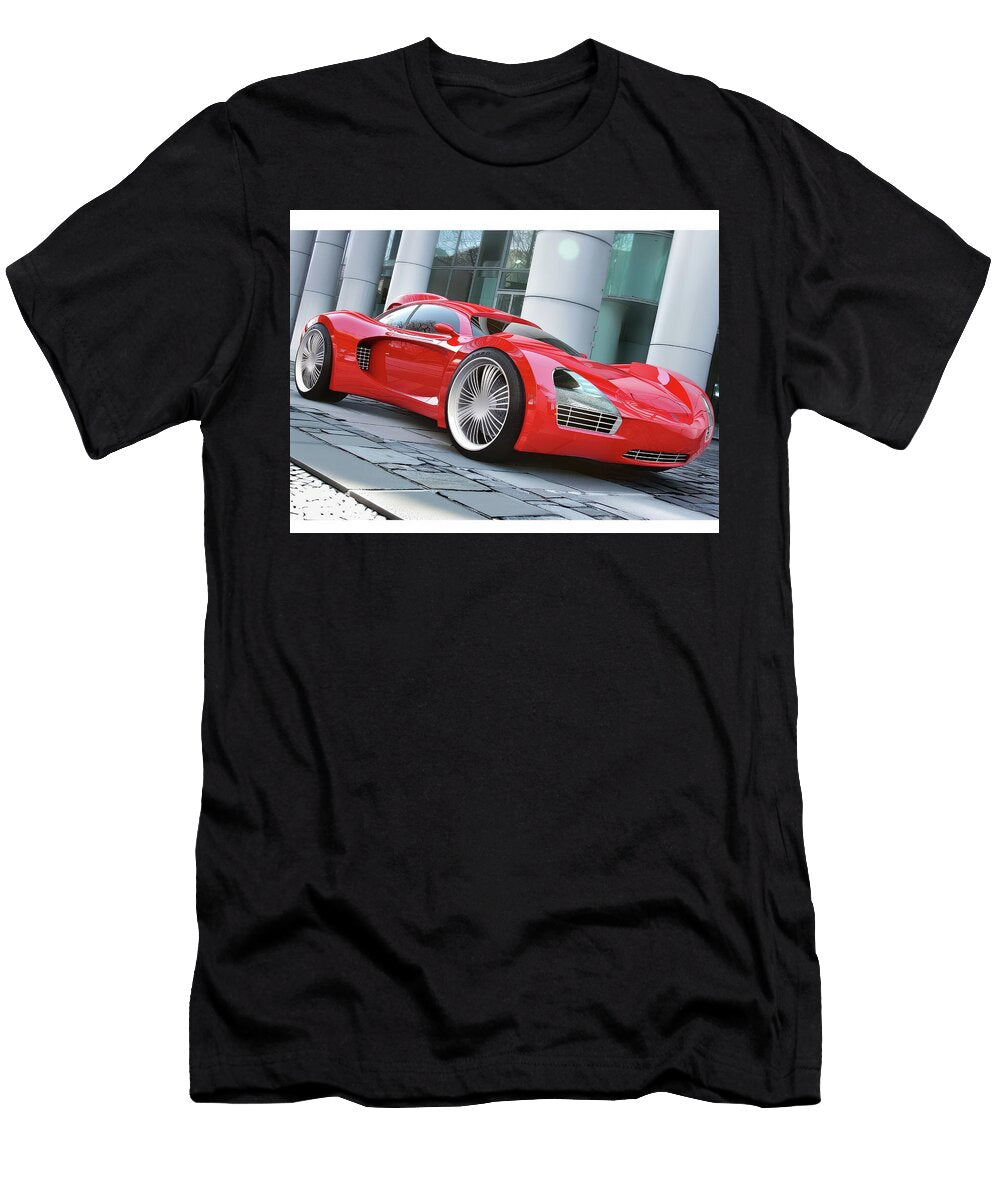 7 Sleek Red Sports Car Evie Carrier T-Shirt