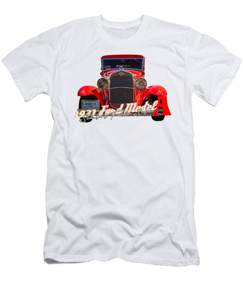 8 1931 Ford Model a Standard Fordor Sedan Gestalt Imagery T-Shirt