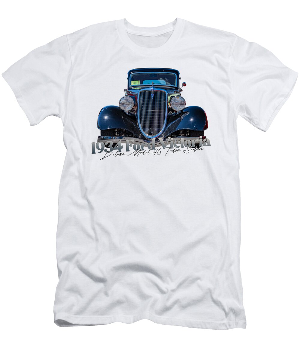 8 1934 Ford Victoria Deluxe Model 46 Tudor Sedan Gestalt Imagery T-Shirt