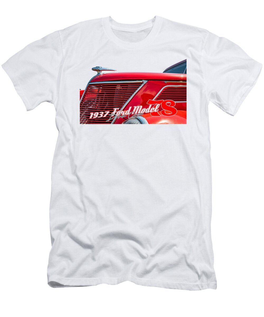 8 1937 Ford Model 78 Deluxe Coupe Gestalt Imagery T-Shirt