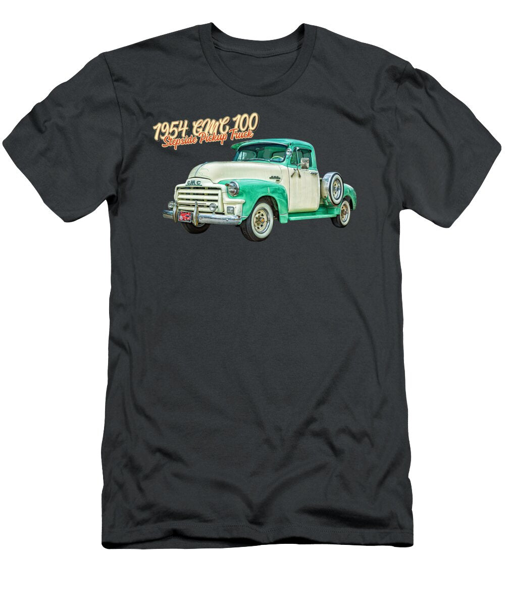 8 1954 Gmc 100 Stepside Pickup Truck Gestalt Imagery T-Shirt