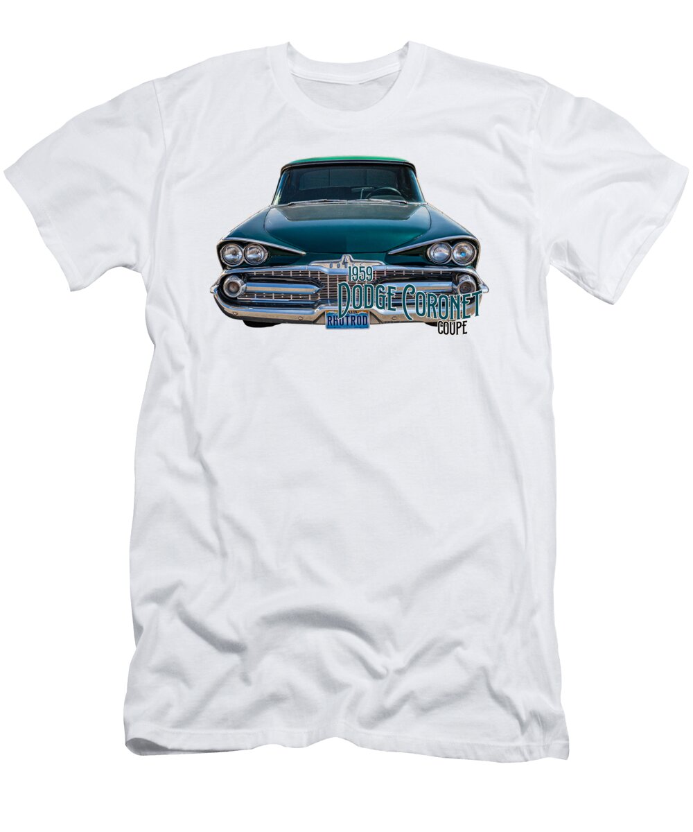 8 1959 Dodge Coronet Coupe Gestalt Imagery T-Shirt