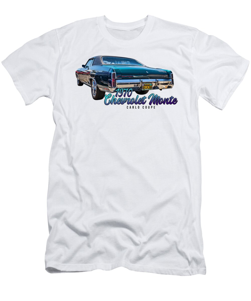 8 1970 Chevrolet Monte Carlo Coupe Gestalt Imagery T-Shirt