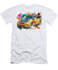 8 Abstract Vehicle Colorful Car Vibrant Abstract Car Design Flora Brown T-Shirt
