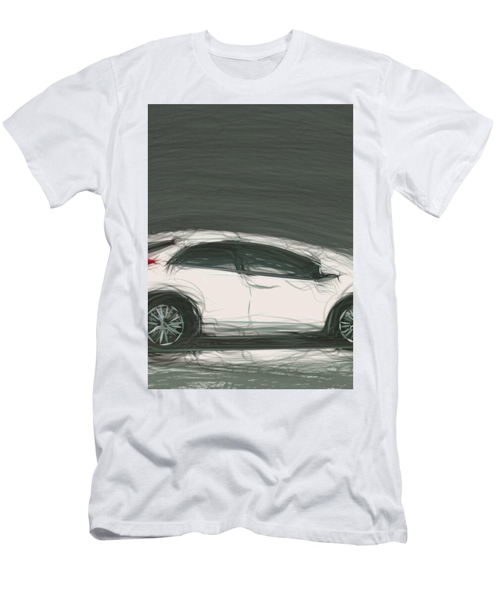 8 Honda Civic Hatchback Drawing Carstoon Concept T-Shirt