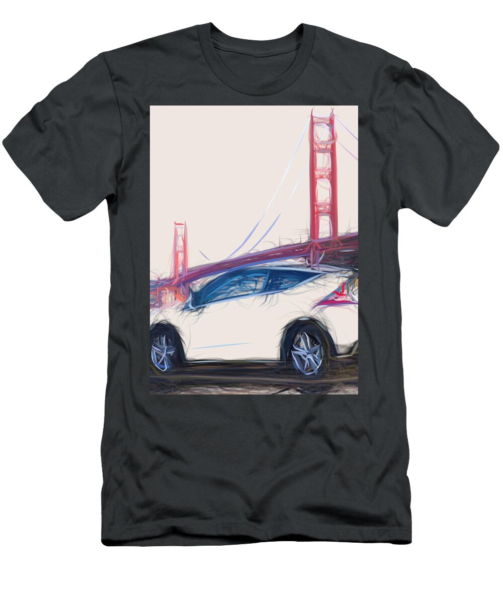 8 Honda Cr Z Hatchback Drawing Carstoon Concept T-Shirt
