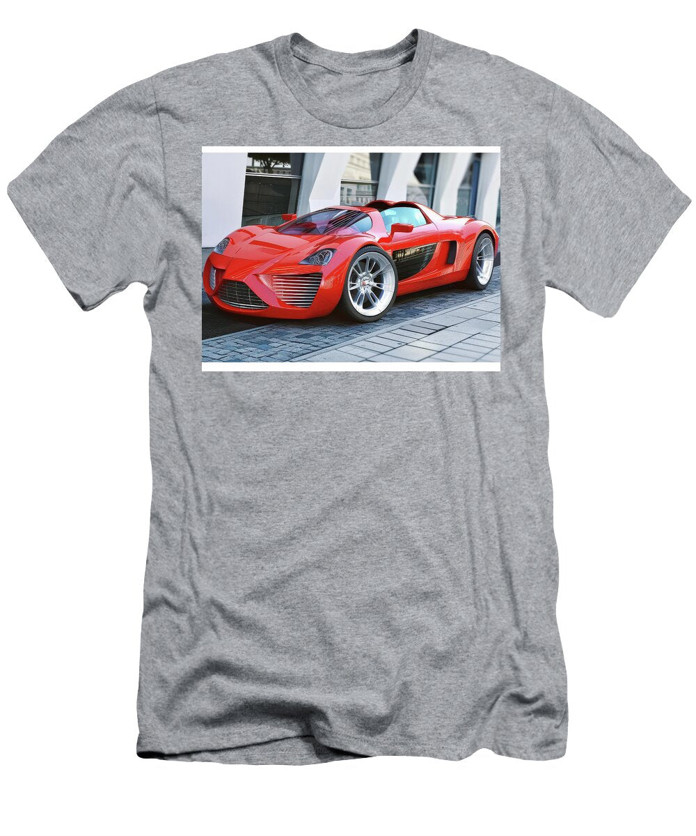 8 Sleek Red Sports Car Evie Carrier T-Shirt