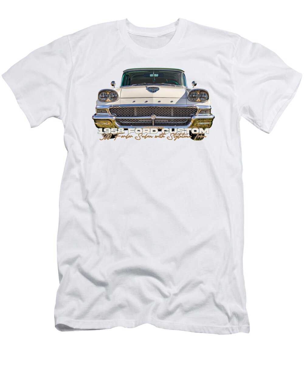 8761 White Gestalt Imagery T-Shirt