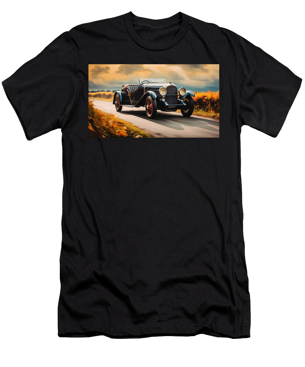 9 1927 Bugatti Type 40 Grand Sport Roadster By Asar Studios Celestial Images T-Shirt