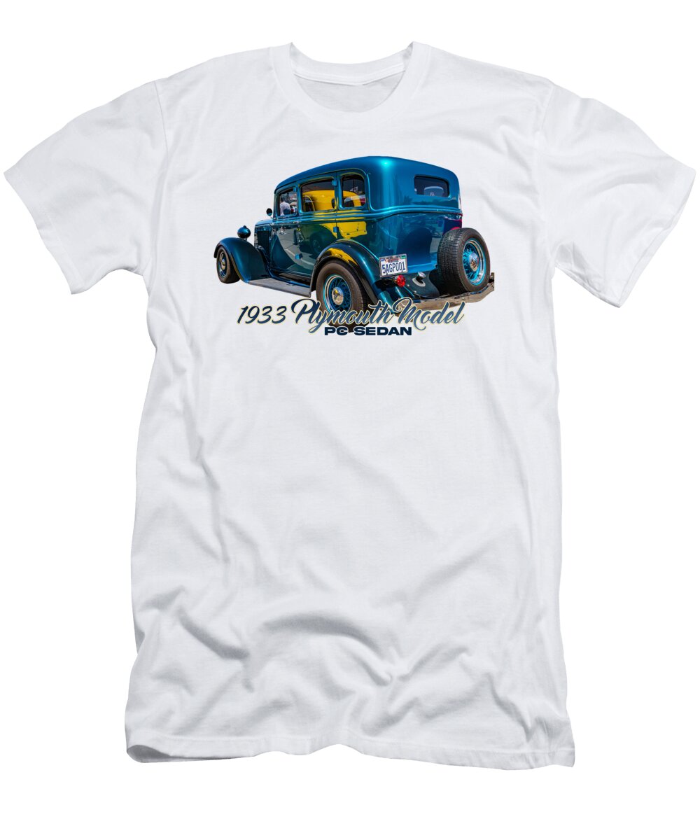 9 1933 Plymouth Model Pc Sedan Gestalt Imagery T-Shirt