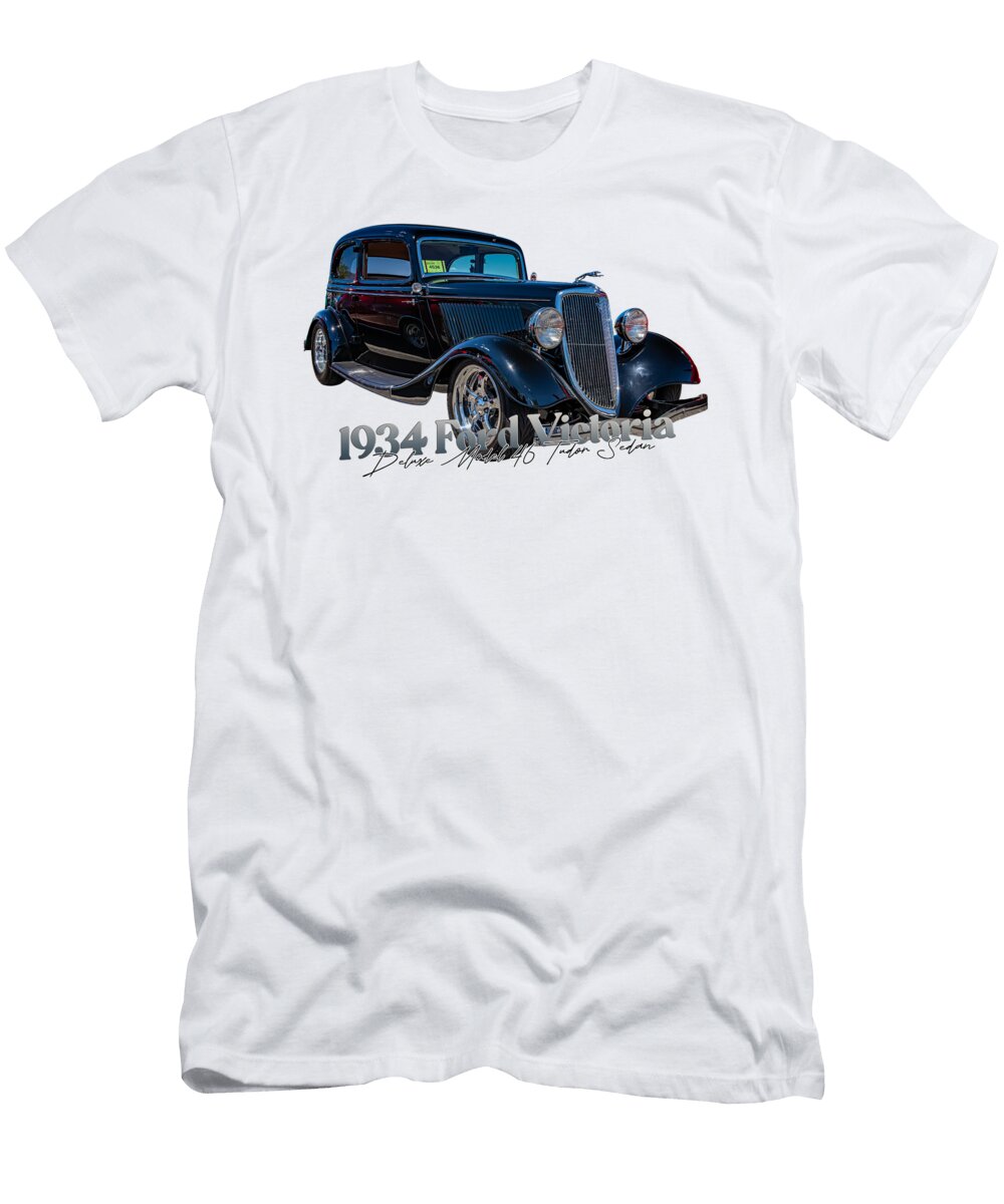 9 1934 Ford Victoria Deluxe Model 46 Tudor Sedan Gestalt Imagery T-Shirt