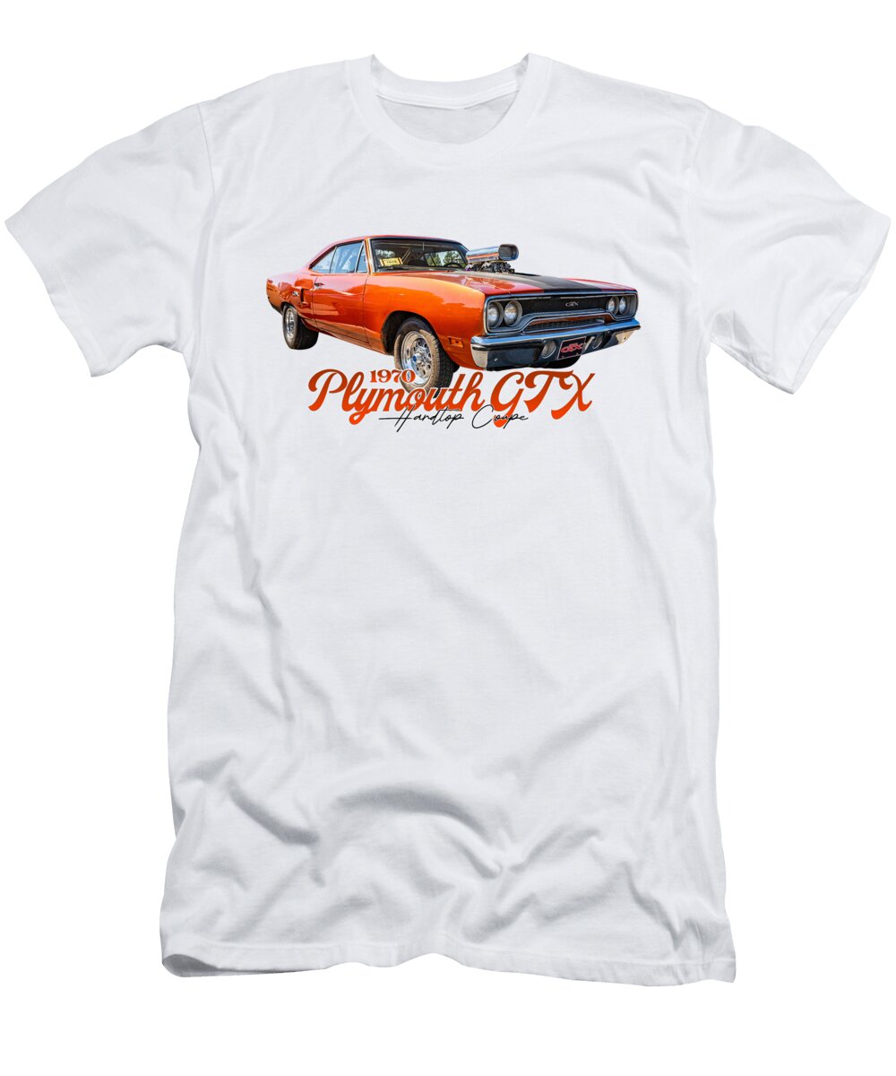 9 1970 Plymouth Gtx Hardtop Coupe Gestalt Imagery T-Shirt