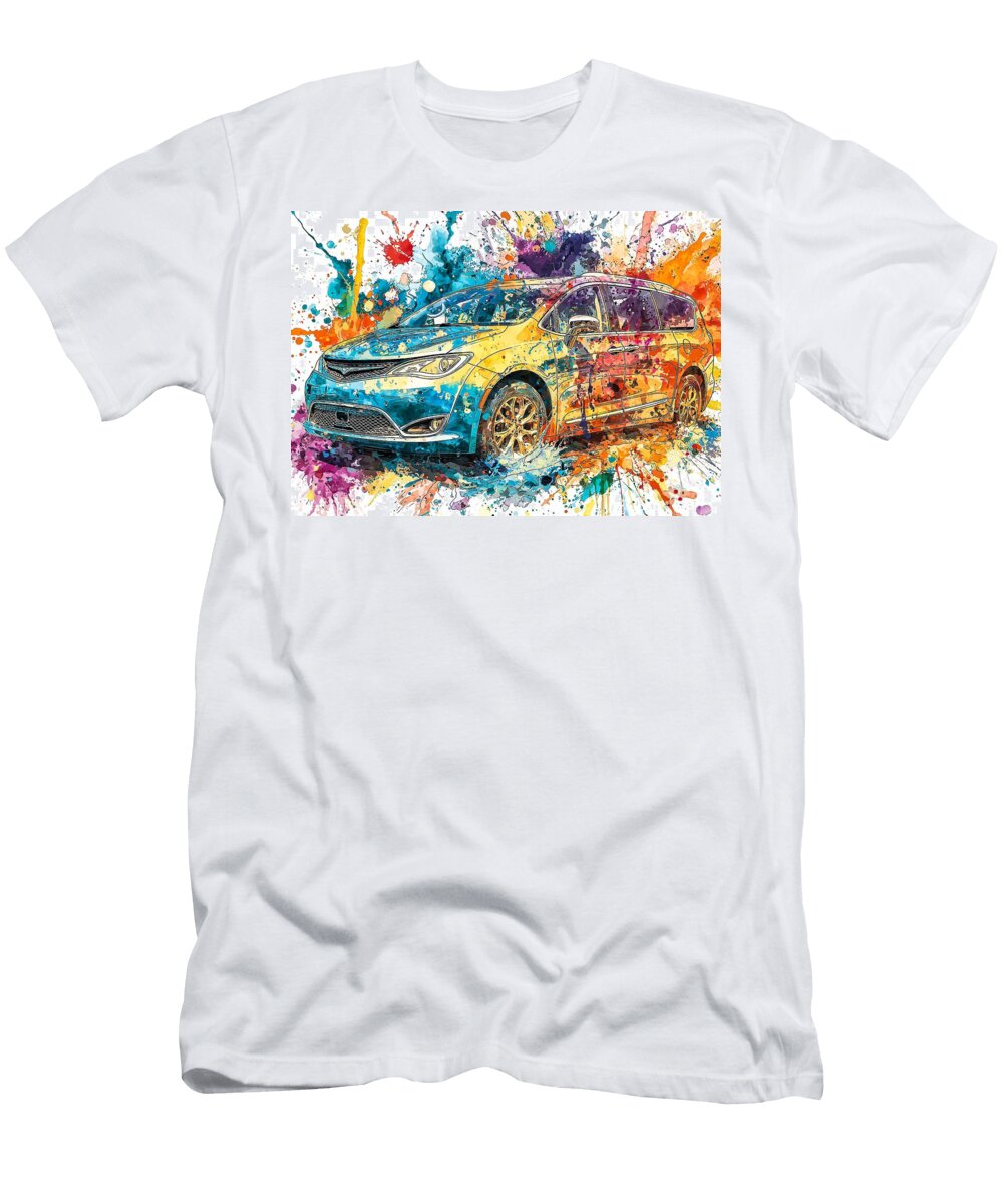 9 Abstract Vehicle Colorful Car Vibrant Abstract Car Design Flora Brown T-Shirt