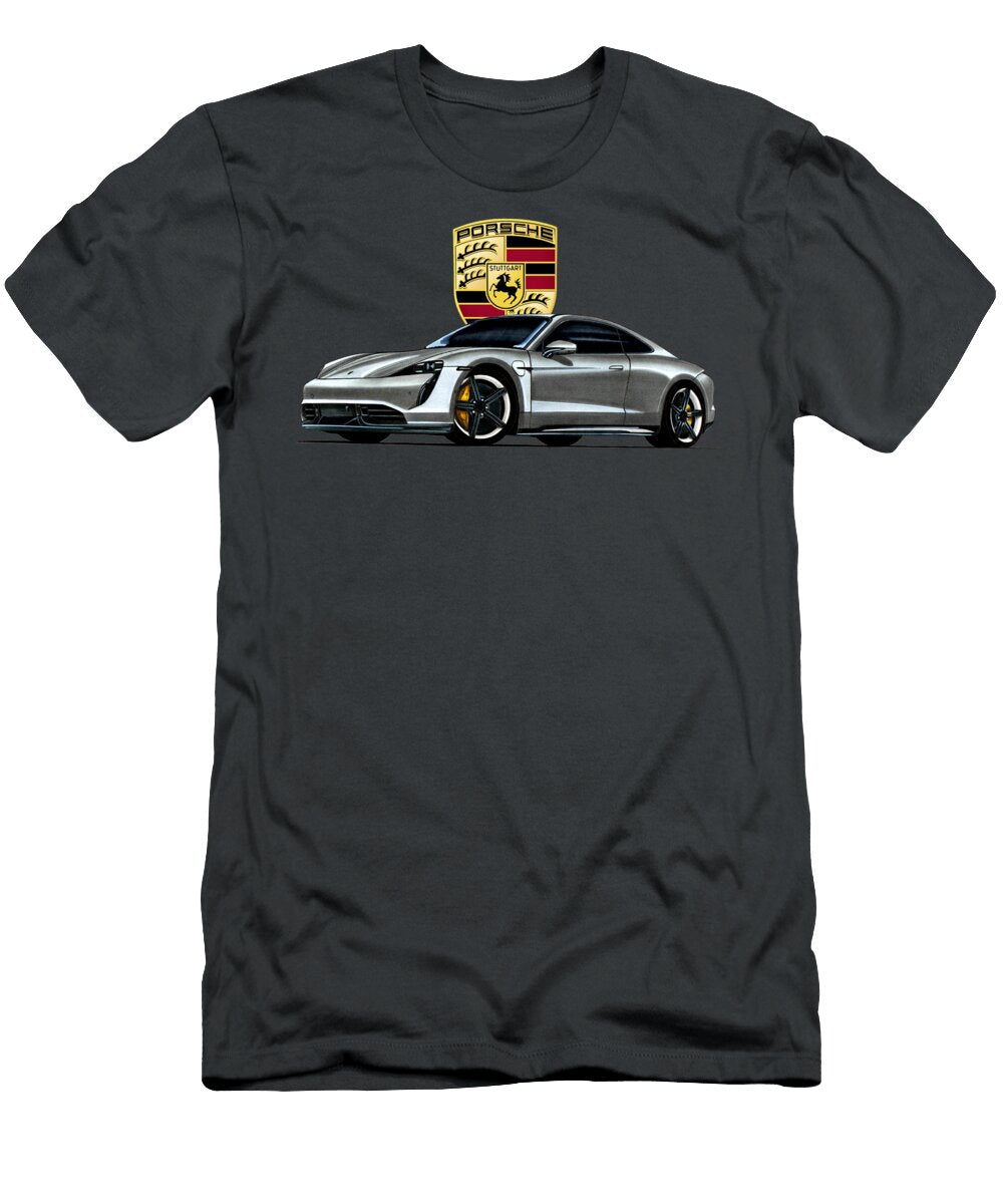 9 Exclusive Germany Luxury Electric Vehicle Porsche Taycan Coupe Vladyslav Shapovalenko T-Shirt