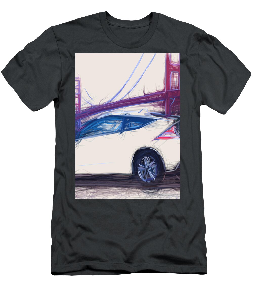 9 Honda Cr Z Hatchback Drawing Carstoon Concept T-Shirt