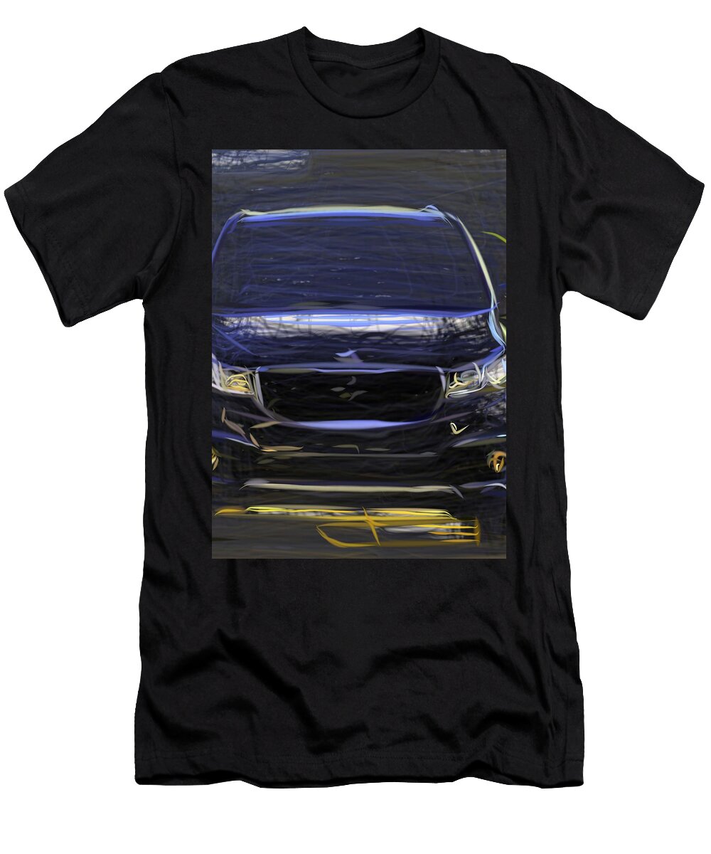 9 Kia Sedona Minivan Drawing Carstoon Concept T-Shirt