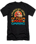 A Balanced Diet Pizza and Gaming Organicfoodempire T-Shirt