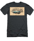 A Lowrider Car Hopping on a City Street Francis Middleton T-Shirt