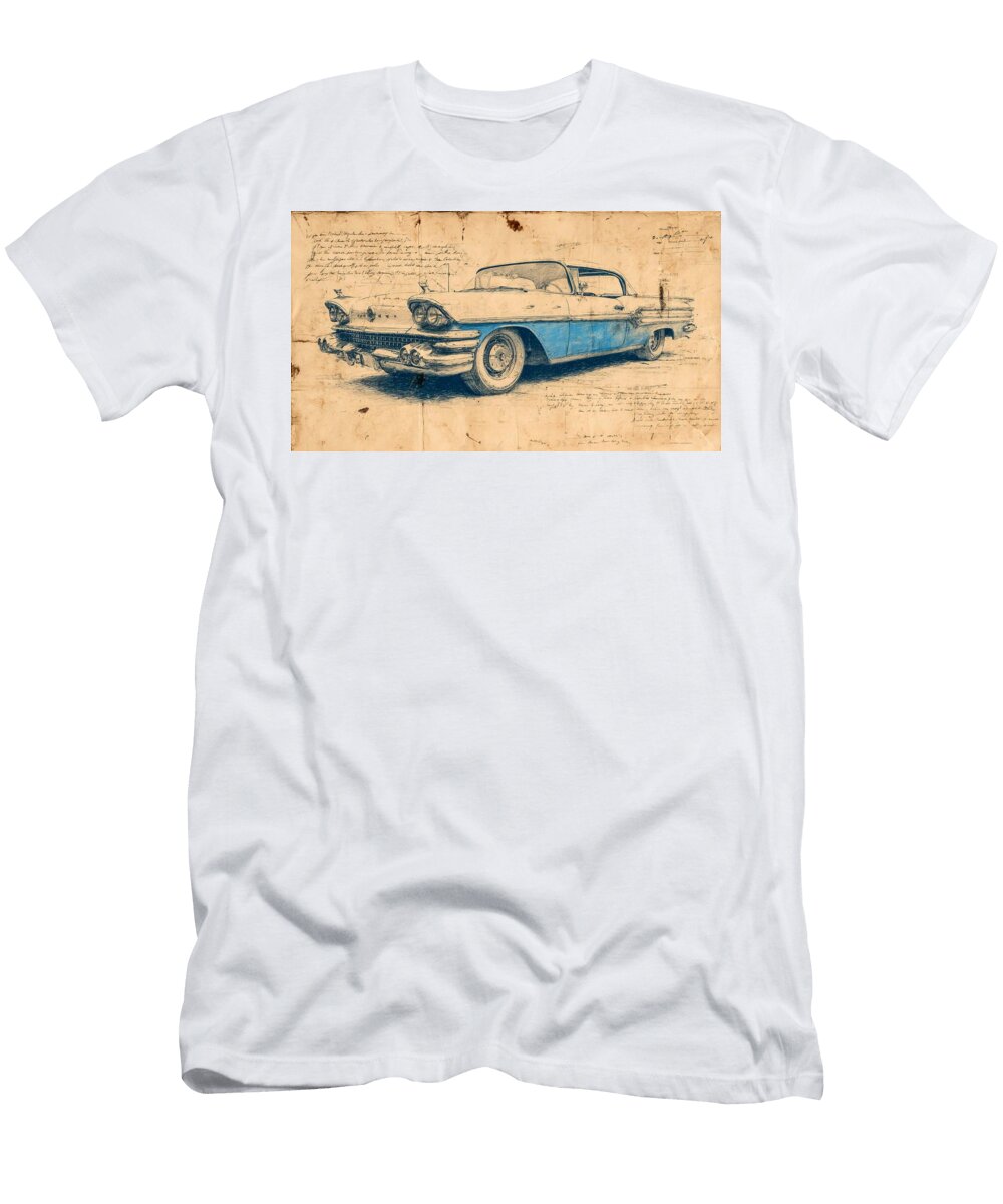 A Lowrider Car Hopping on a Street Francis Middleton T-Shirt