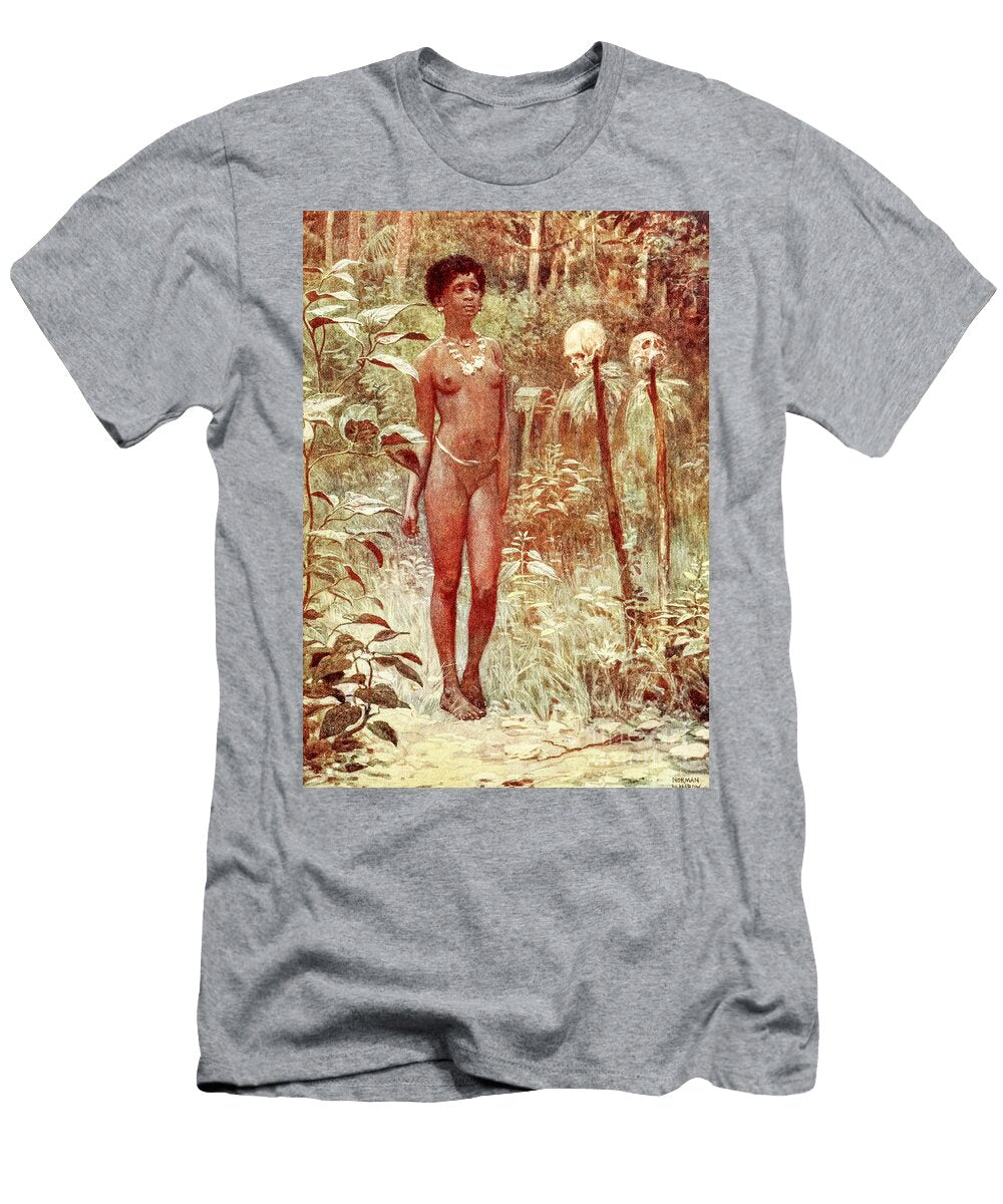 A Tapu Virgin British Solomon Islands Av3 Historic Illustrations T-Shirt