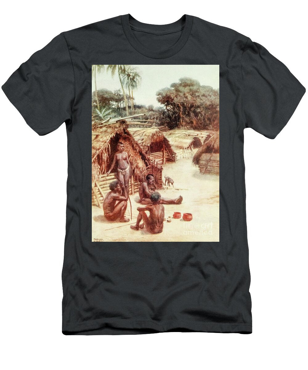 A Village in Santo New Hebrides Av2 Historic Illustrations T-Shirt