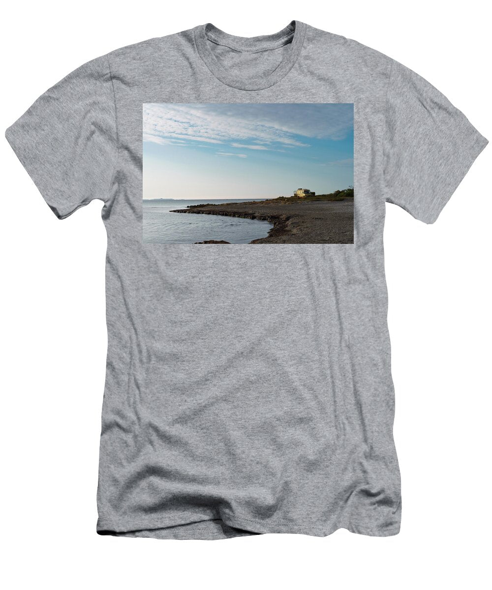 A Vintage Motorhome Parked Next to a Beautiful Cove on the Mediterranean Coast Miguel Maso T-Shirt