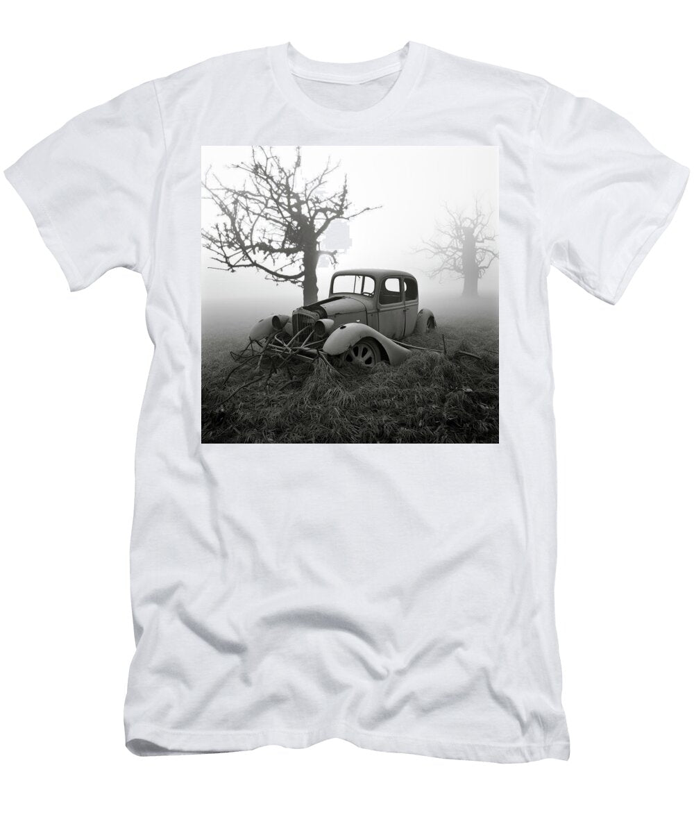 Abandoned Antique Car Next to Tree Yo Pedro T-Shirt