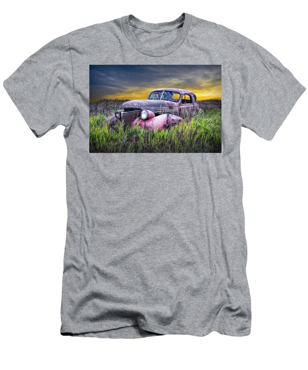 Abandoned Chevy Auto Out to Pasture Randall Nyhof T-Shirt
